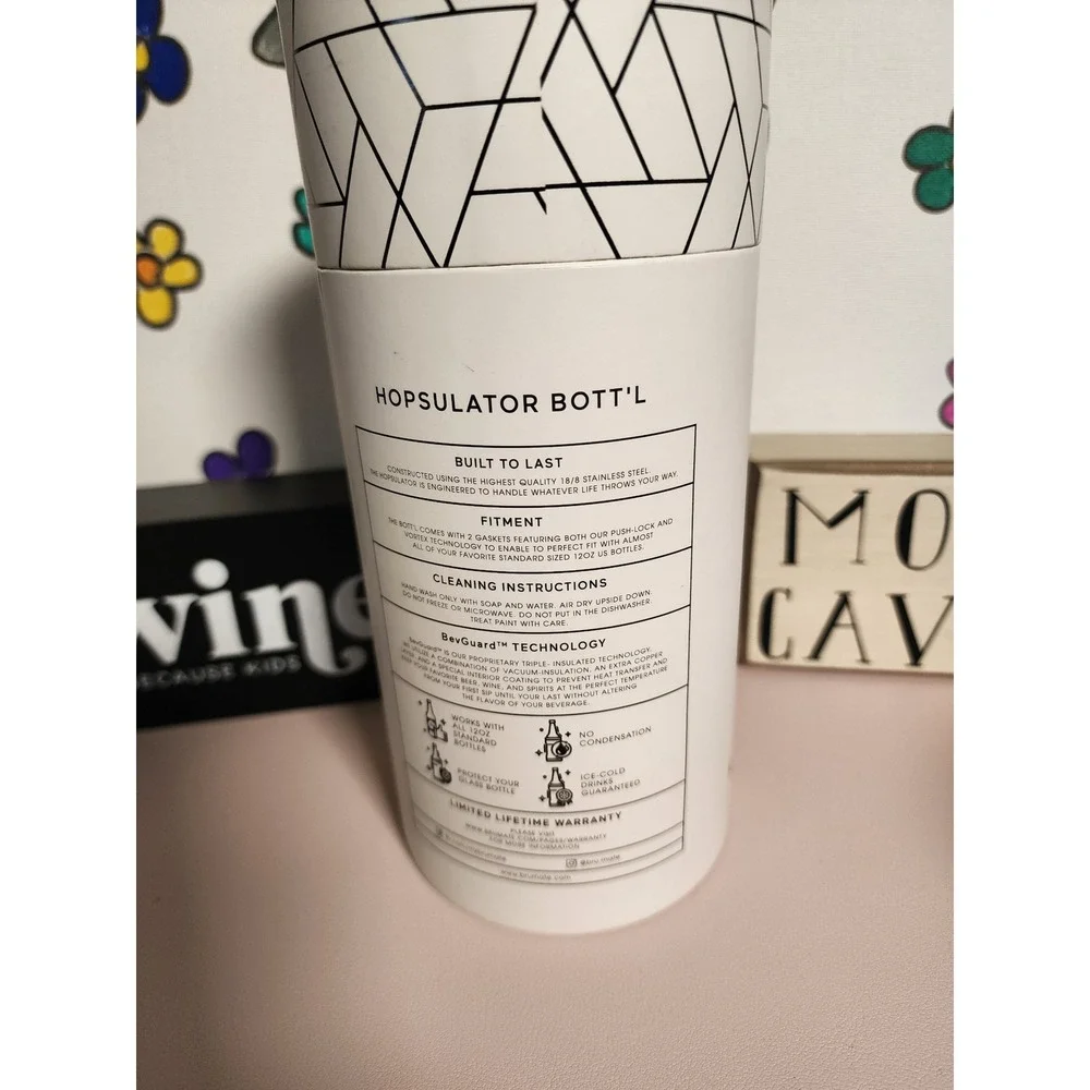 BruMate Hopsulator Bottl 12oz Insulated Bottle Cooler Desert Tan NWT